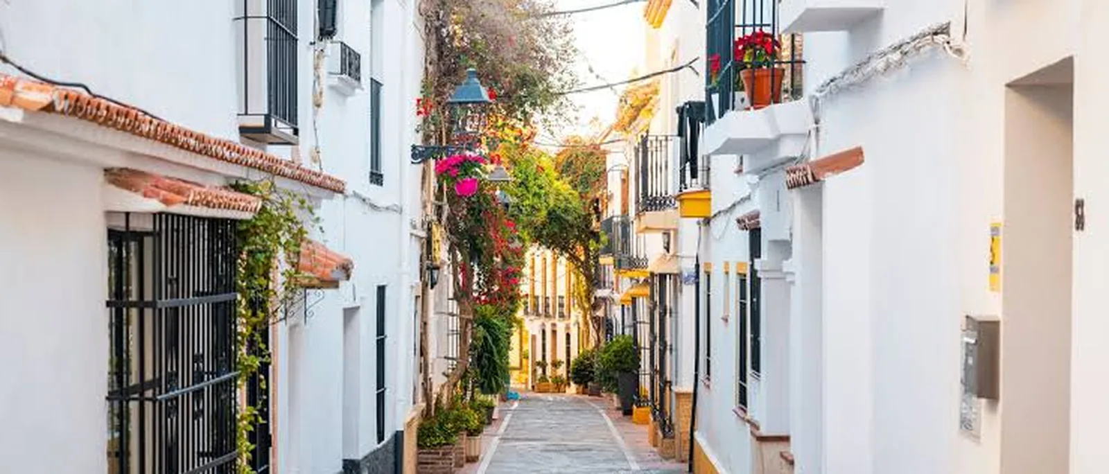 A narrow lane in Marbella's old town