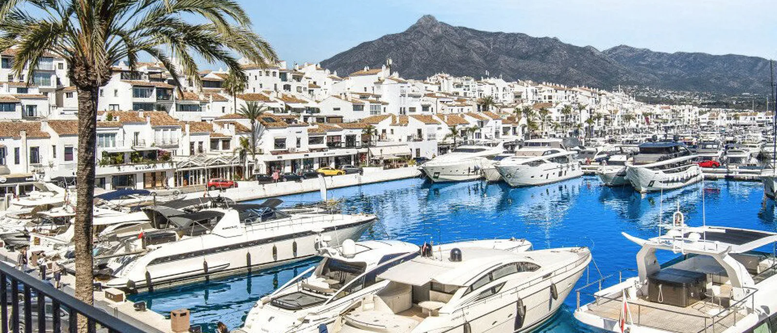 Puerto Banús marina beneath La Concha, Marbella